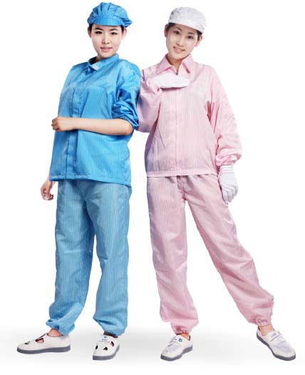 Bộ quần áo phòng sạch tĩnh điện loại ngắn